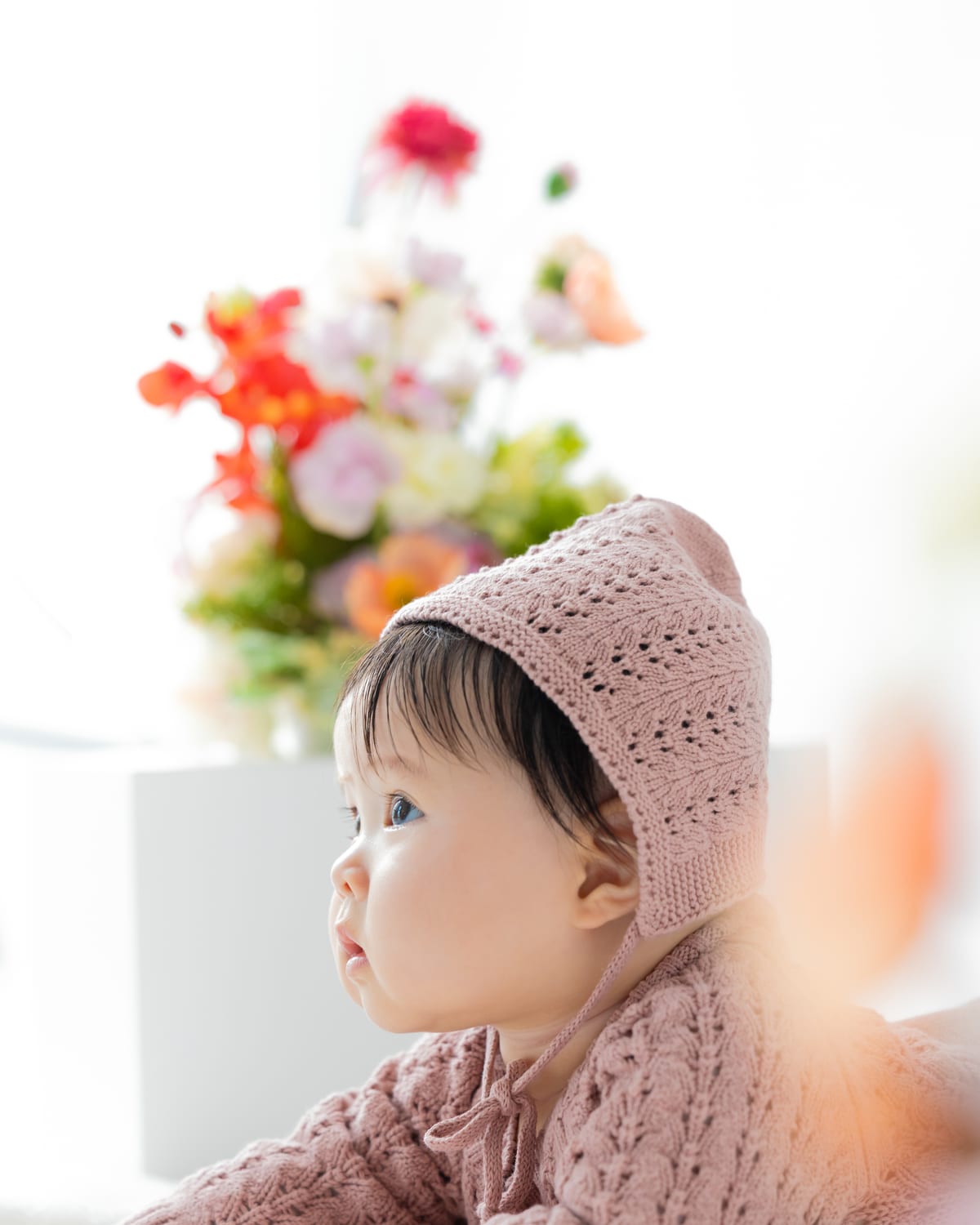 ころりんフォトプランで撮影する赤ちゃんの寝転び姿